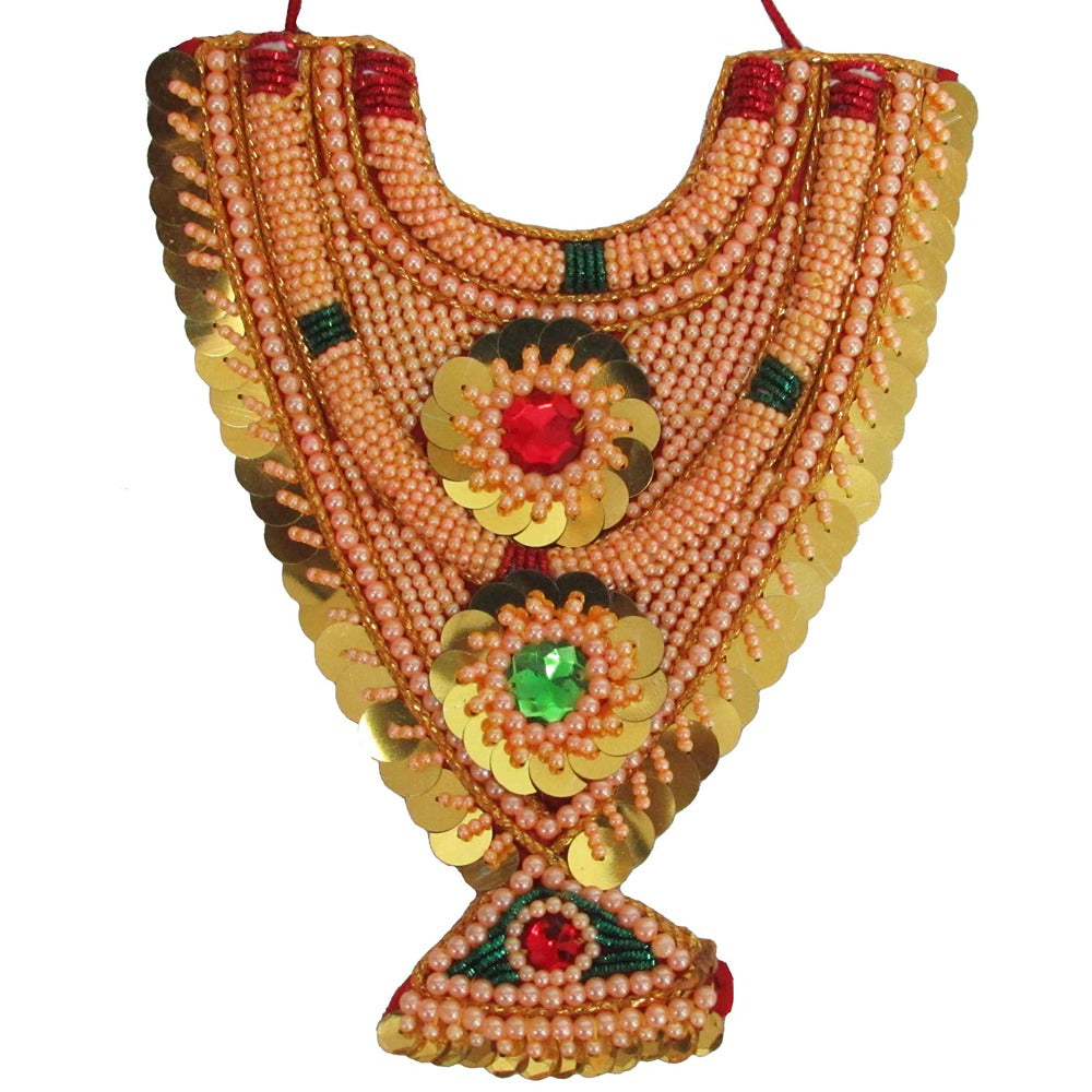 Deity Traditional Chest Kavasam – Decorative Temple Jewelry Adornment