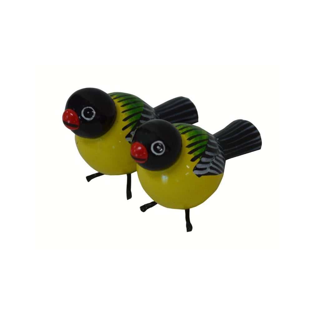 Navarathri Yellow & Green Decorative Birds (Set Of 2)