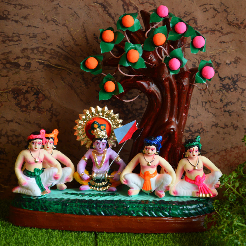 Krishna Playing Kite Navaratri Traditional Golu Doll