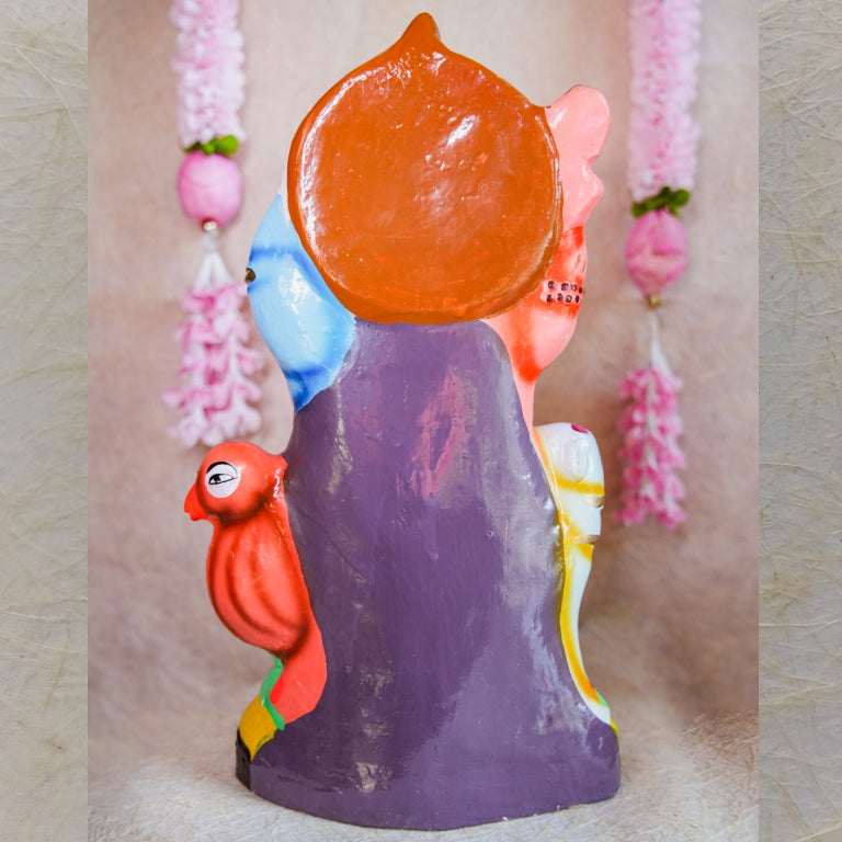 Handcrafted Navarathri Golu Doll of Shankara Narayanan depicting the fusion of Lord Shiva and Lord Vishnu with vibrant details.