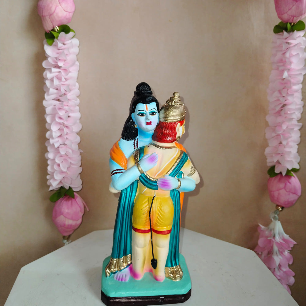 Rama Hugging Hanuman Navaratri Traditional Golu Doll
