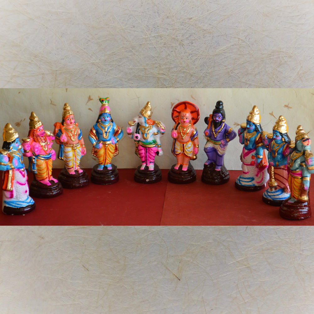 Dasavatharam Set-Small Navaratri Traditional Golu Doll