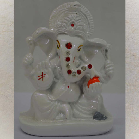 Enchanting White Ganesh