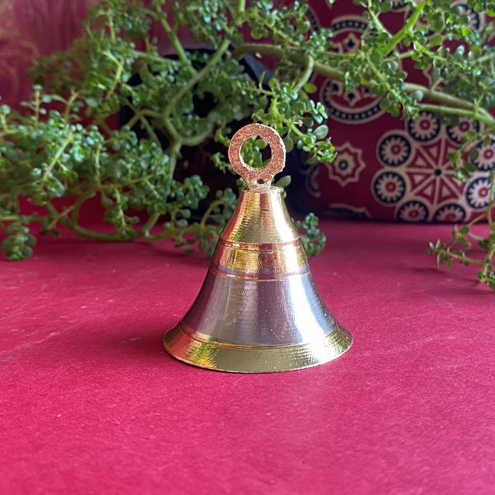Eternal Bell Silver and Gold Small - Dual Tone Brass Bell with Gold Top and Silver Body