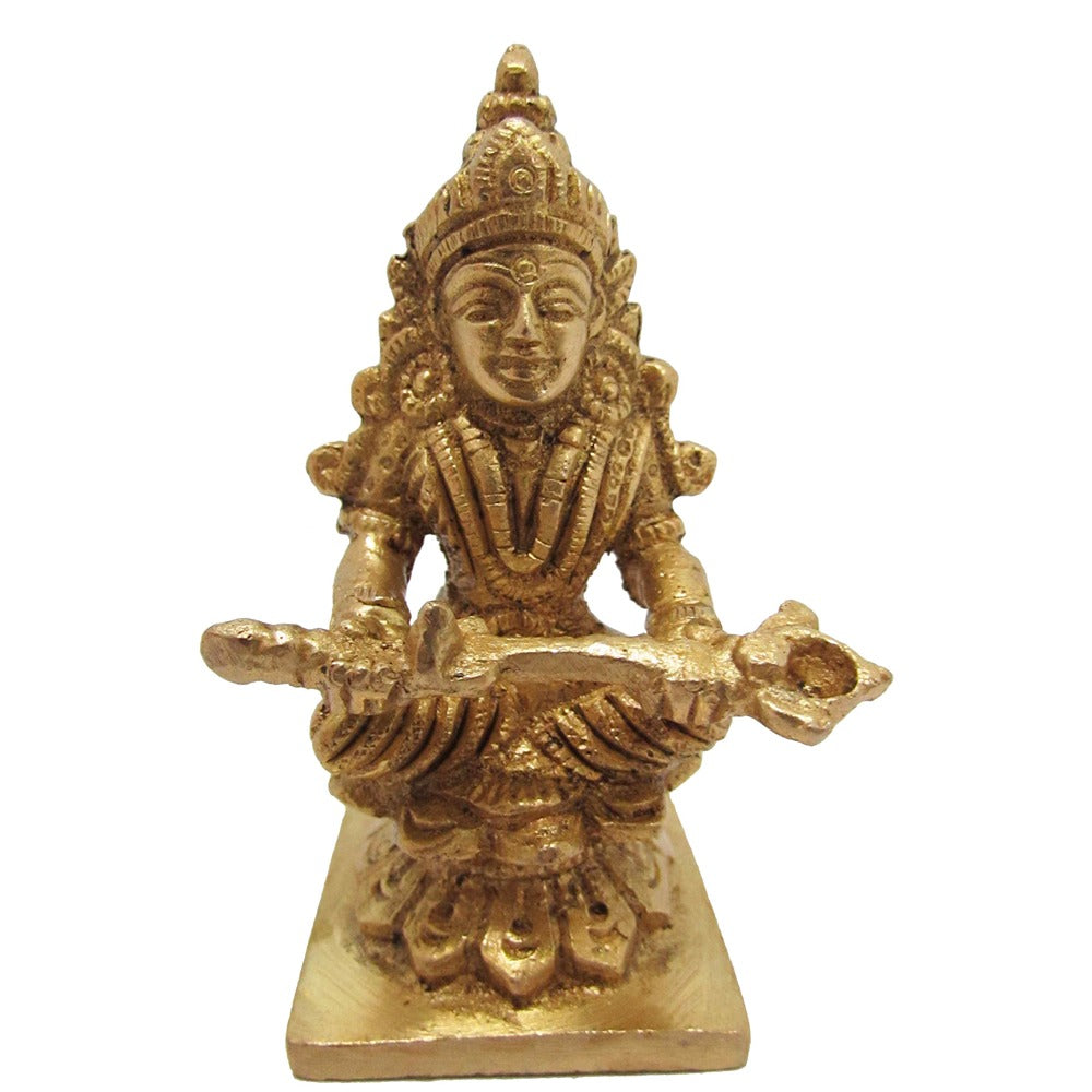 Eternal Antique Brass-Finish Goddess Annapoorni Idol
