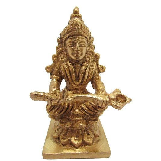 Eternal Antique Brass-Finish Goddess Annapoorni Idol