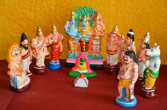 Meenakshi Kalyanam Set Navaratri Traditional Golu Doll