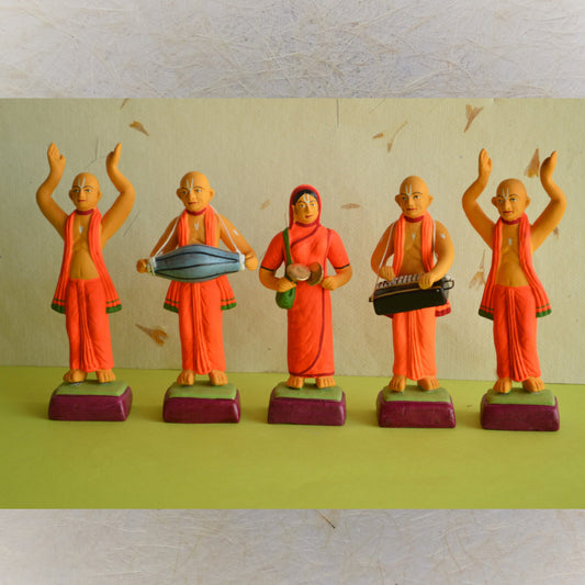 Hare Rama Hare Krishna Set Navaratri Traditional Golu Doll