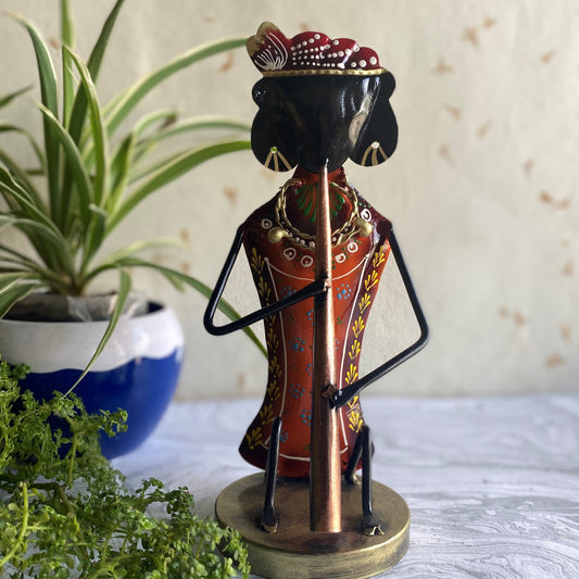 Dhokra Musician Figurine – Trumpet Player