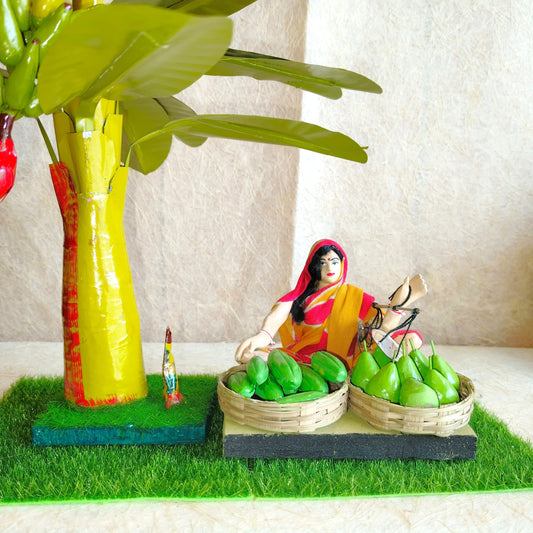Fruit Vendor Navaratri Traditional Occupational Doll