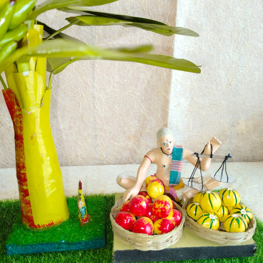 Fruit Vendor Navaratri Traditional Occupational Doll