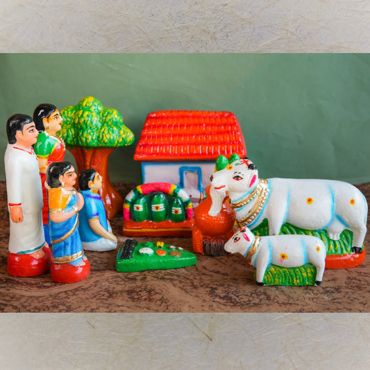Pongal Set Navaratri Traditional Golu Doll