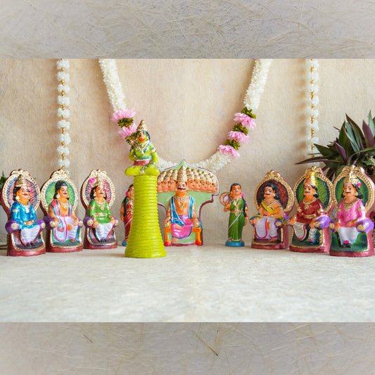 Raavana Darbar Set Navaratri Traditional Golu Doll