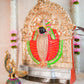 Handcrafted Lakshmi Kolhapur Amman Golu doll with vibrant colors, intricate detailing, and floral decorations.