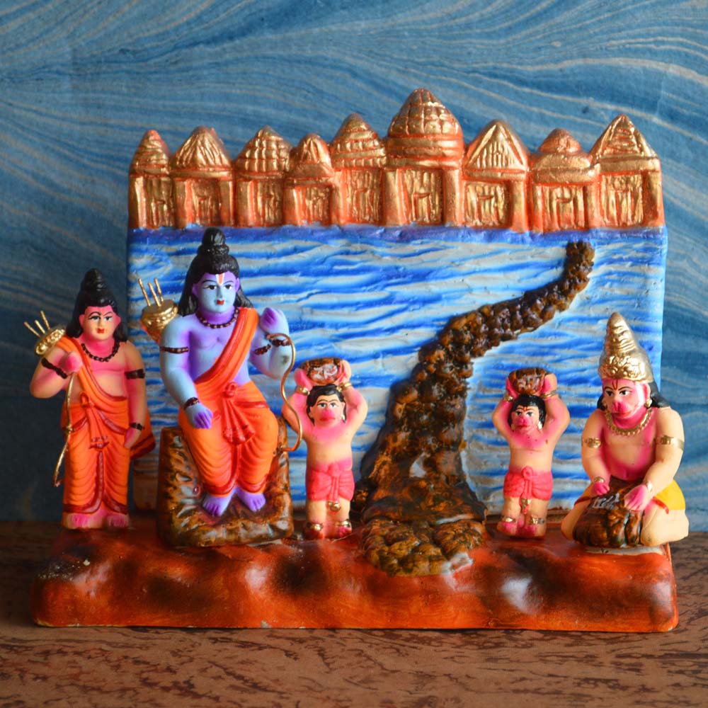 Ramayana Sethu Bandhan Navaratri Traditional Golu Doll