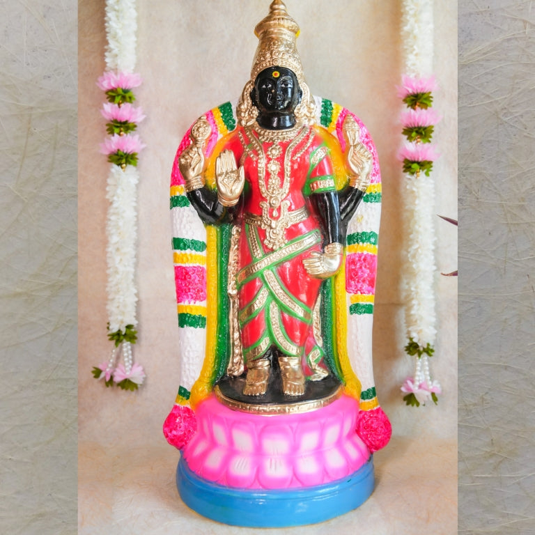 Handcrafted Garbarakshambigai Navaratri Golu Doll with intricate detailing, vibrant colors, and traditional decor, ideal for spiritual and festive displays.