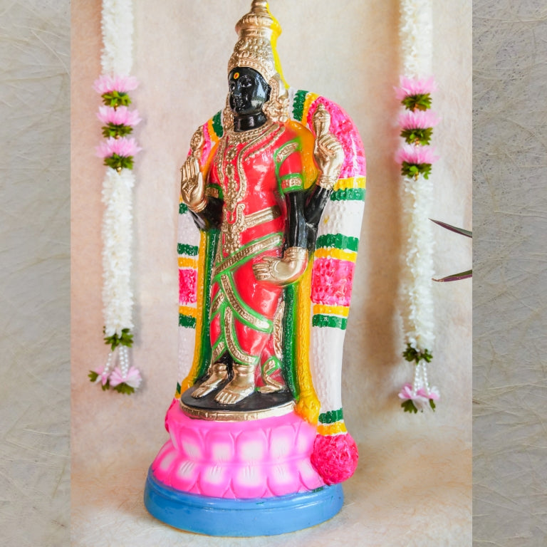 Handcrafted Garbarakshambigai Navaratri Golu Doll with intricate detailing, vibrant colors, and traditional decor, ideal for spiritual and festive displays.