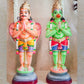 Handcrafted Hanuman and Garuda Golu Doll Set with vibrant colors and intricate detailing, ideal for Navaratri festive decor.