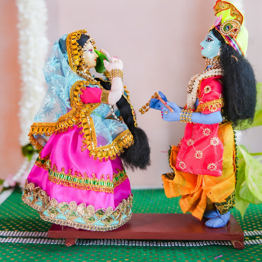 Radha Krishna Dancing Navaratri Traditional Golu Doll