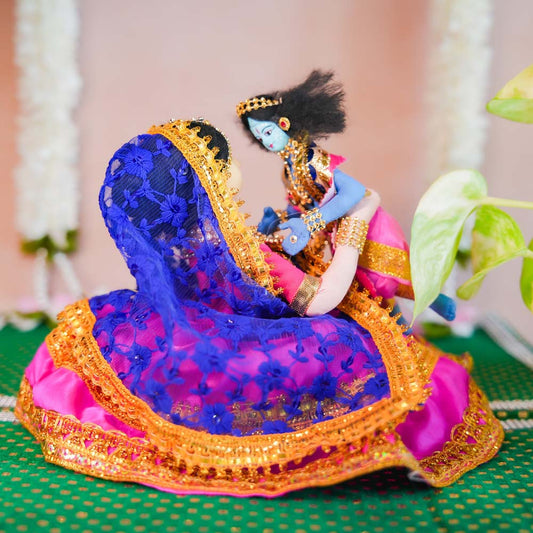 Navaratri Yashoda with Baby Krishna Dolls – Handcrafted Decor for Golu Displays.