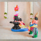 Handcrafted Navarathri Golu doll set featuring Lord Shiva, Markandeya, Yama on a buffalo, and the Shivalinga.