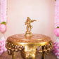 Handcrafted Brass Dancing Ganesha Idol with intricate detailing, ideal for home temples, Navaratri displays, and festive decor.
