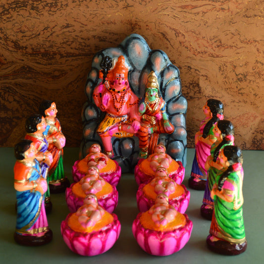 Karthigai Pengal Set Navaratri Traditional Golu Doll