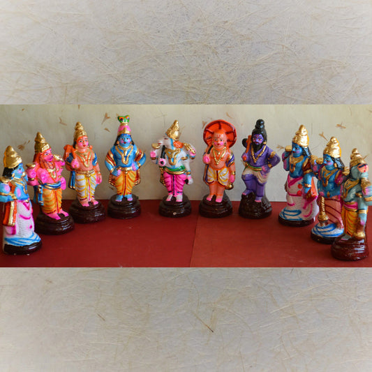 Dasavatharam Set-Small Navaratri Traditional Golu Doll