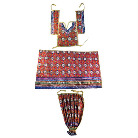 Traditional Durga Devi Dress Set – 3-Piece Pooja Vastra