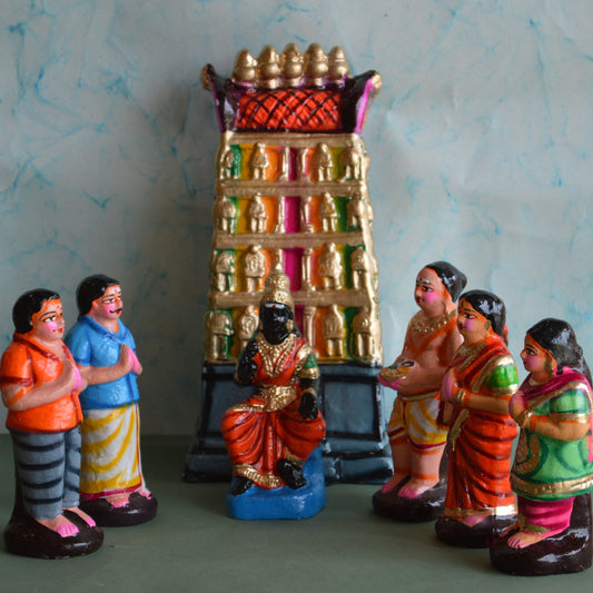 Navarathri Amman Koil Set Navaratri Traditional Golu Doll