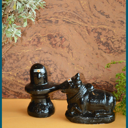 Nandhi Lingam 2 Pcs Set Navaratri Traditional Golu Doll