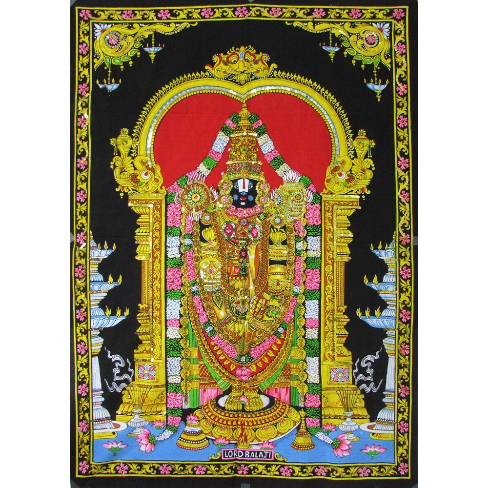 Vibrant Balaji Wall Hanging – Traditional Tapestry Art