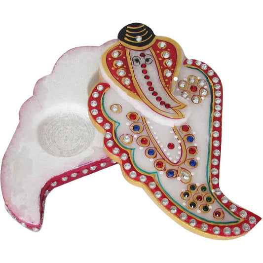 Ganesha Shankh Chopda / Kumkum Box