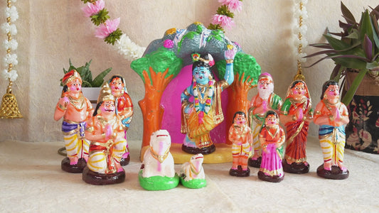 Navarathri Golu Krishna Govardhana Giri Set ( Store Pick Up Only )