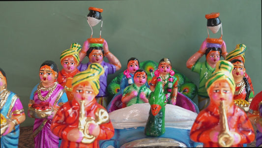 Navarathri Golu Marriage Car Oorvalam Set (Peacock)