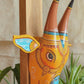 Painted Head - Lotus Cow Head