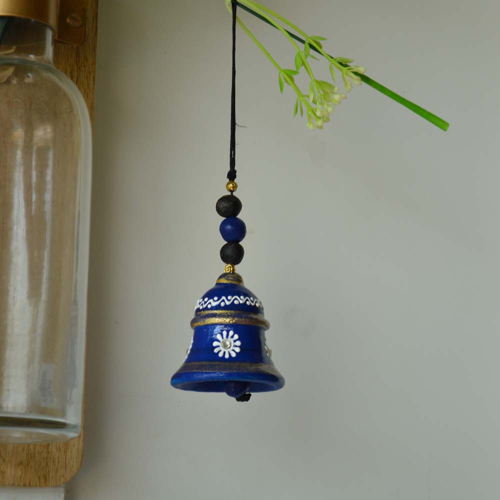 Earthen Dark Blue Mini Bell ( C )