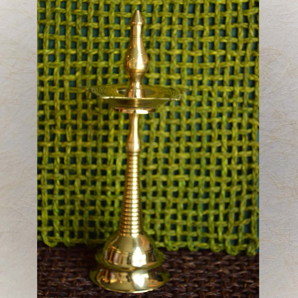 Eternal Kerala Lamp 11 – Traditional Brass Oil Lamp for Rituals and Poojas