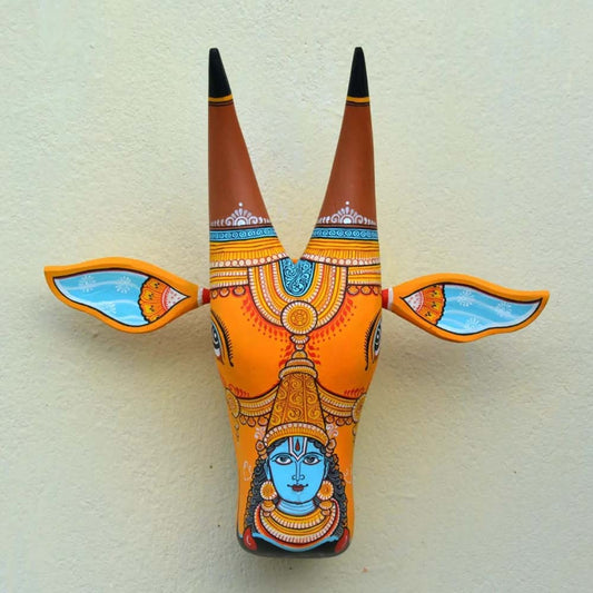 Painted Head - Lotus Cow Head