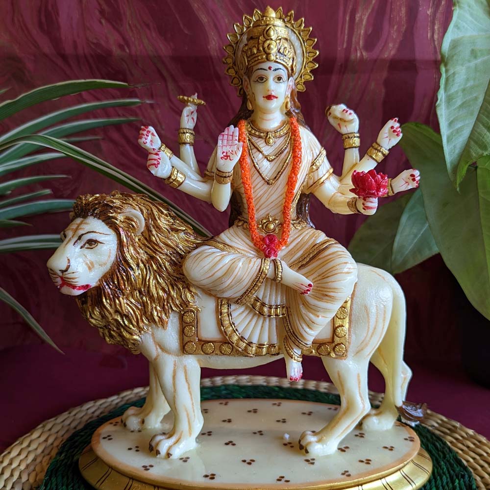 Durga On Lion