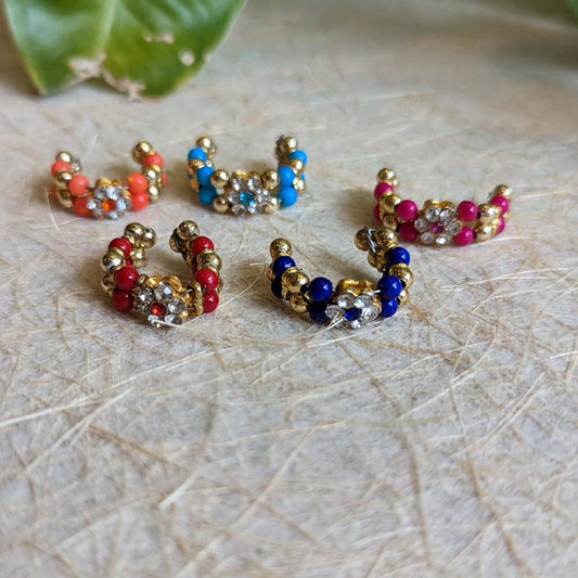 Red And Gold Beaded Bracelet