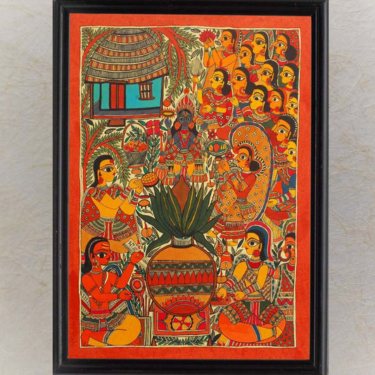 Madhubani Painting 119 - Satyanarayana Vrath