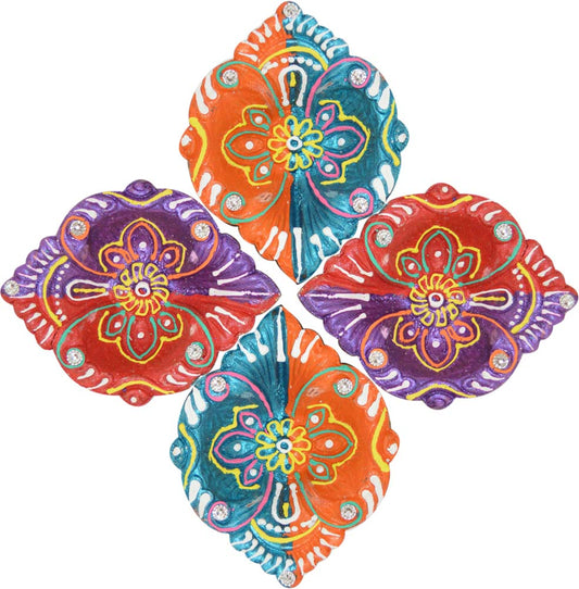 Diwali Diya Set Of 4 Pieces